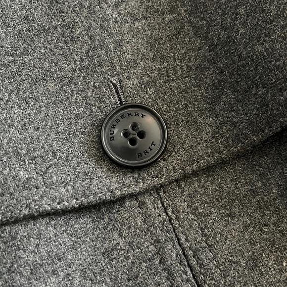 Burberry Brit Funnel Neck Wool Cashmere Trench Coat - Picture 7 of 9